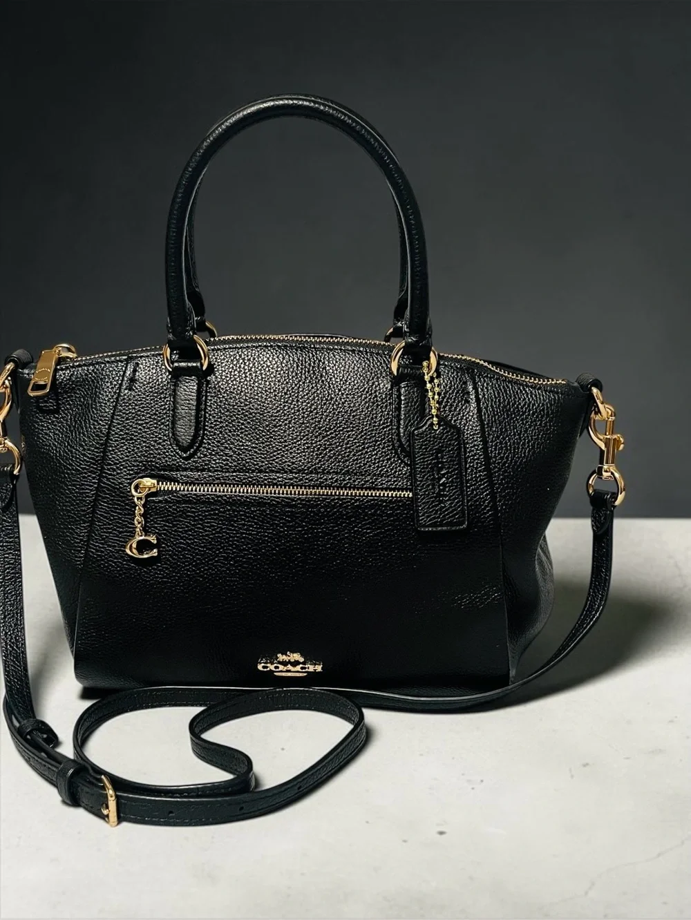 Coach Elise Pebble Leather Satchel - Picture 5 of 12